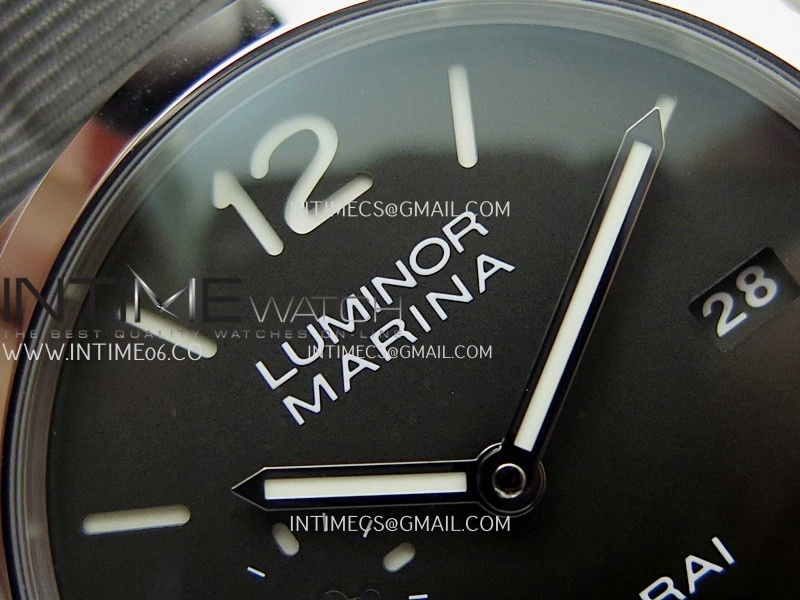 PAM1358 44mm VSF 1:1 Best Edition Black Dial On Gray Nylon Strap P.9010 Super Clone